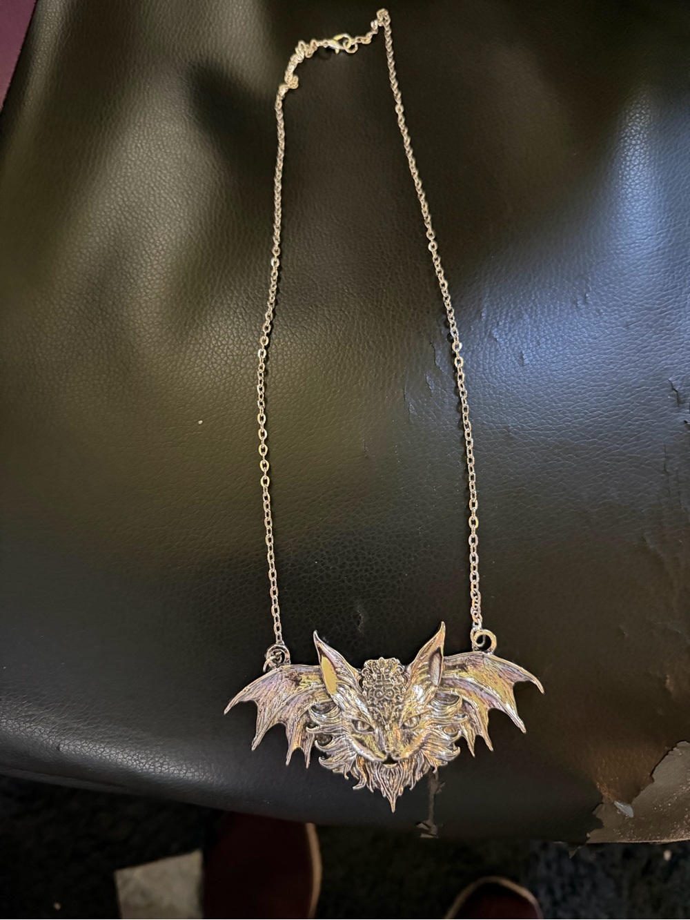 Gothic cat  Pendant Necklace